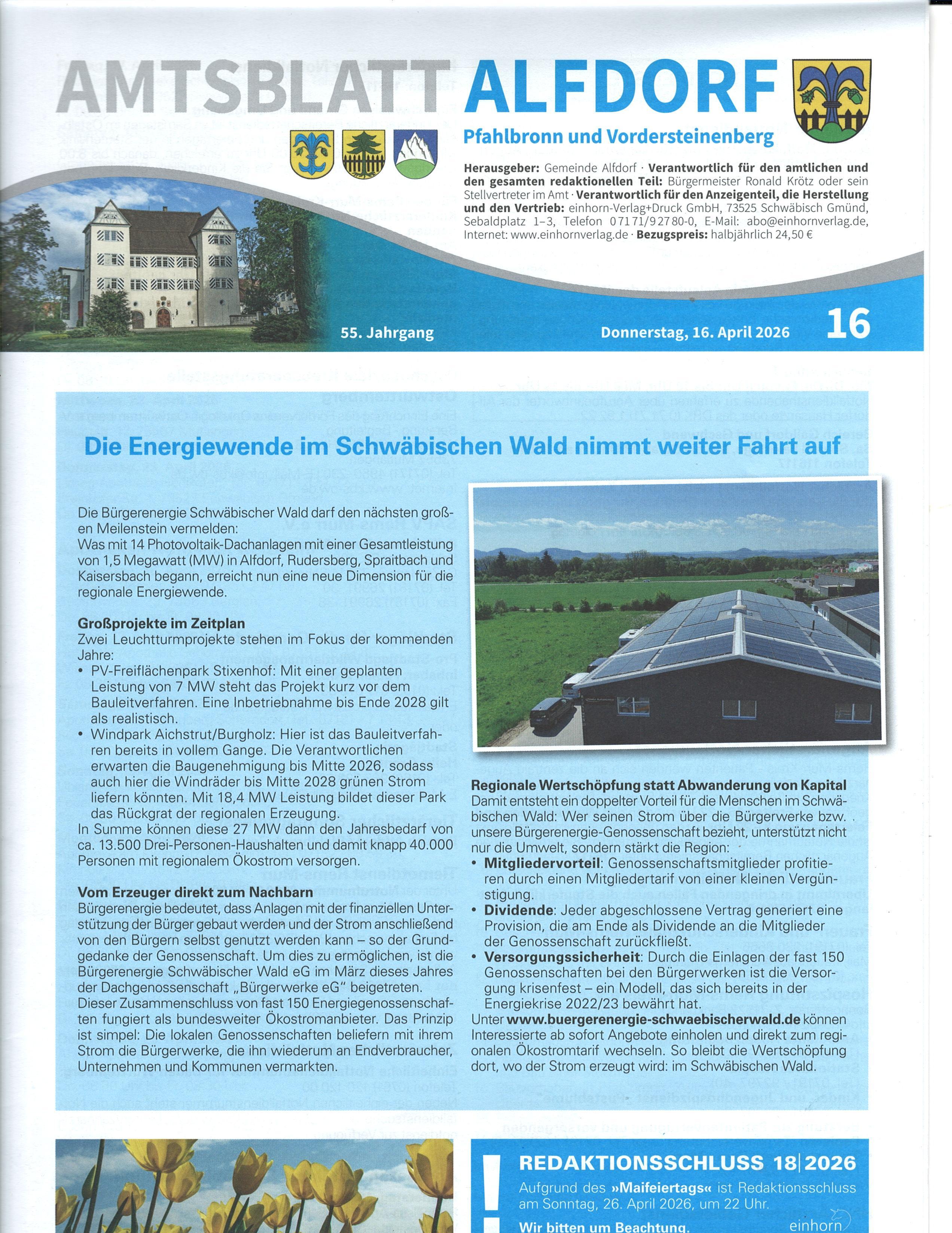 16.04.2026 - Amtsblatt Alfdorf